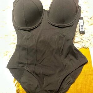 BRAND NEW TA3 Lushy Black Swimsuit Bodysuit!